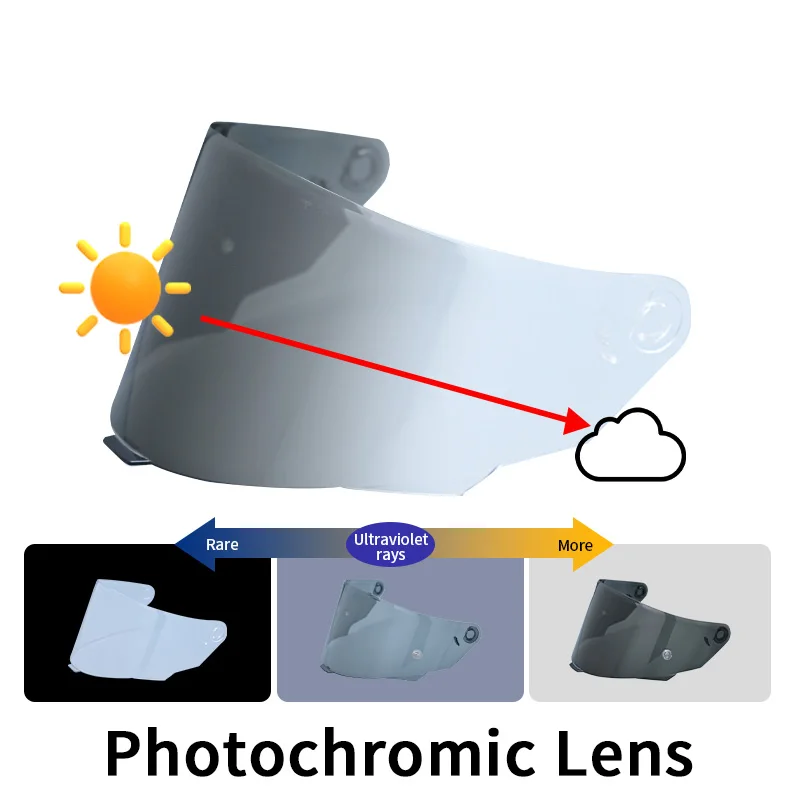 عدسات قناع فوتوكروميك لخوذة الدراجة النارية KYT TT دورة درع الزجاج الأمامي واقي من الشمس خوذات TTC ملحقات عالية القوة