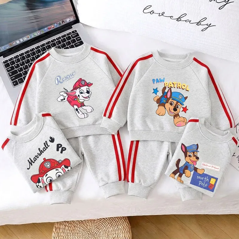 2026 Spring New Style Children's Long Sleeve Clothing Sets Boys Casual Tracksuit Kids O Neck Hoodies and Long Pant Two Piece