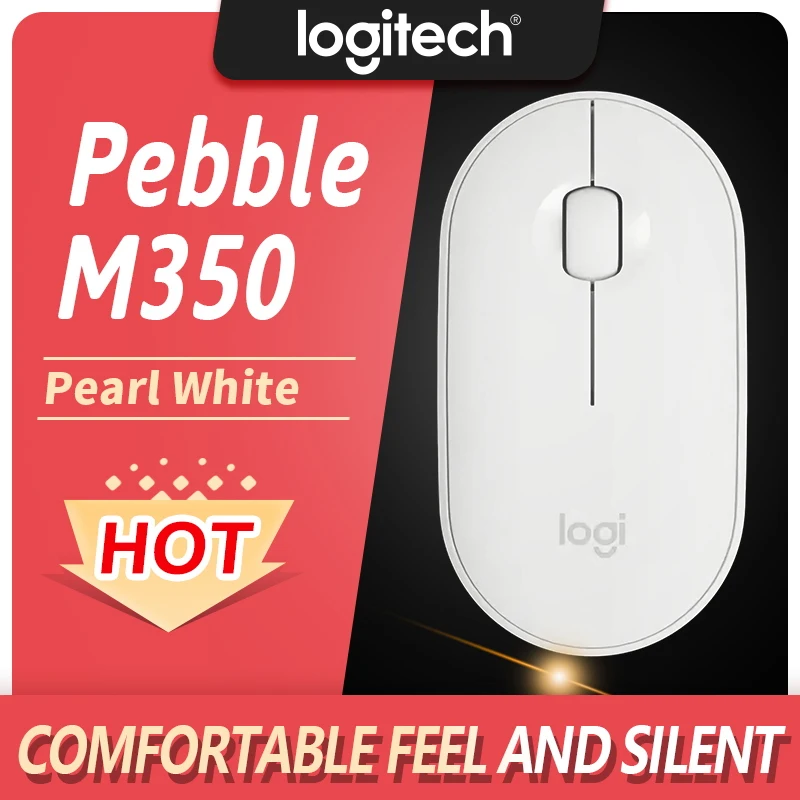 

Logitech M350 Wireless Thin Silent Mouse with Bluetooth Silent Office Portable Suitable for Tablet Laptop Desktop Computers