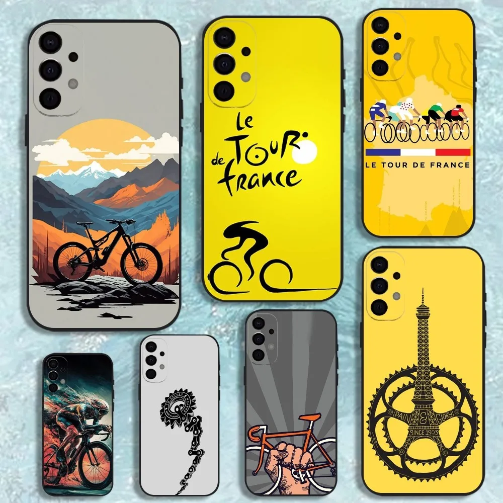 

T-Tour De France Bicycle Exercise Phone Case For Samsung S25,S24,S21,S22,S23,S30,Ultra,S20,Plus,Fe,Lite,Note,10,9,5G Black Cover