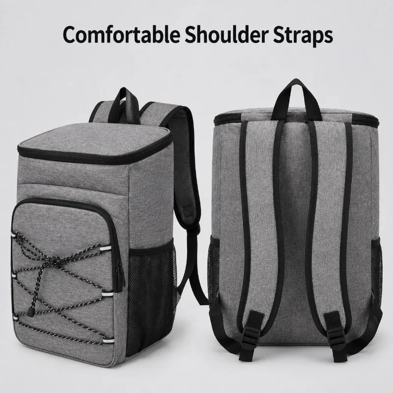 Outdoor Thermal Cooler Backpack Bags Insulated Leakproof Lunch Bag Camping Drink Refrigerator Picnic Food Fresh Keeping Bag
