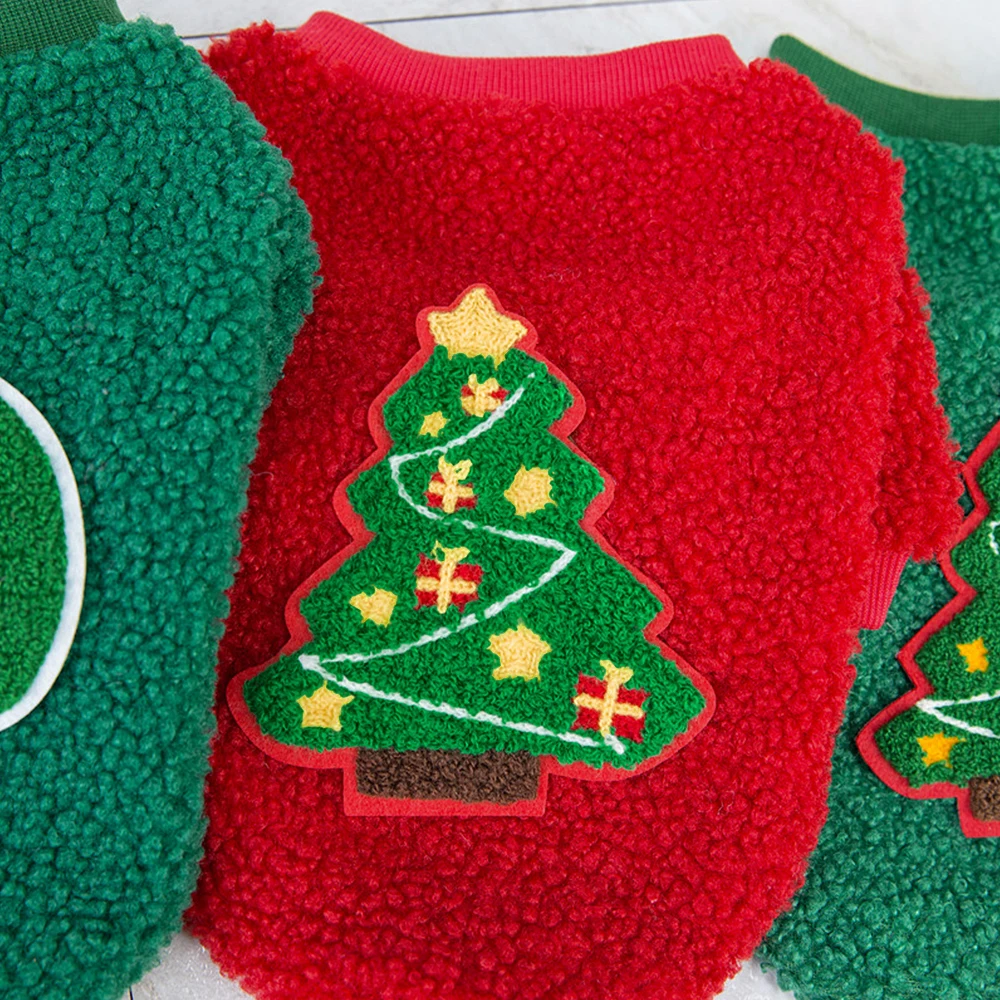 Christmas Dog Clothes Pet New Year Clothing Puppy Cat Costume Soft Fleece Clothing Pug Chihuahua Yorkies Small Dogs Outfit