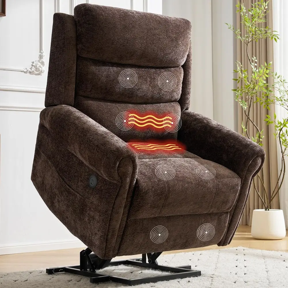 

Lift Recliner with Massage Heating Function Mild ZeroGravity and StandAssist Feature, Recliner Chair with 2 Remote Controls and
