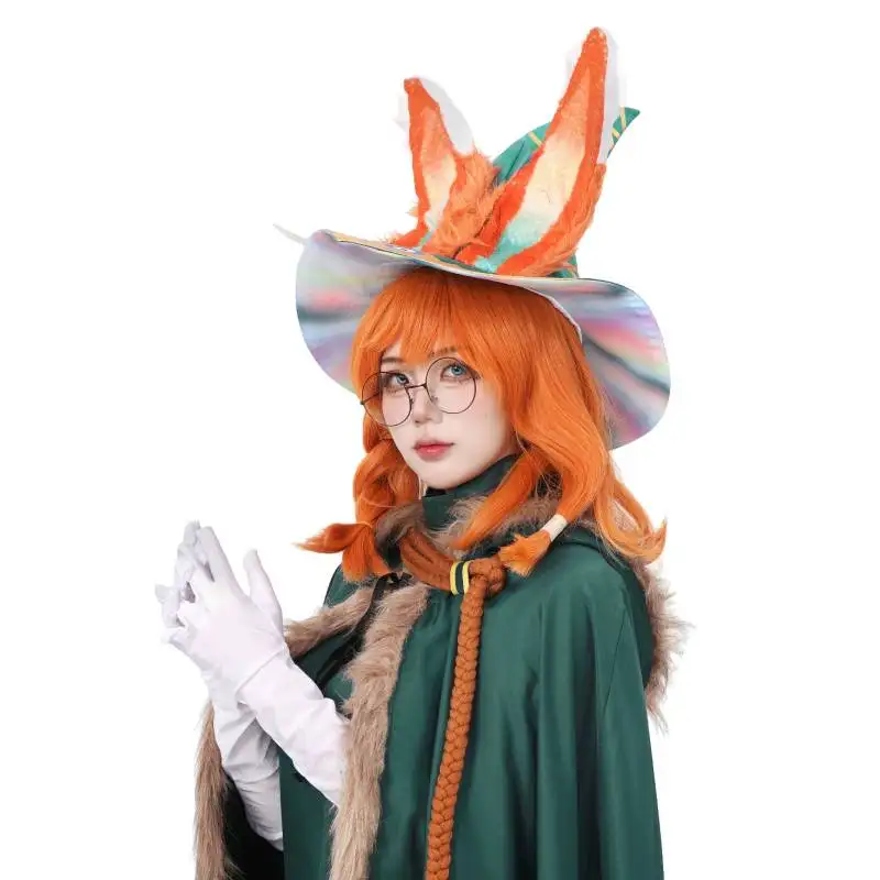

DAZCOS Aurora Bunny Cosplay Hat Costume Game Bunny Cosplay Hat with Two Bunny Ears Costume Accessory for Halloween Party