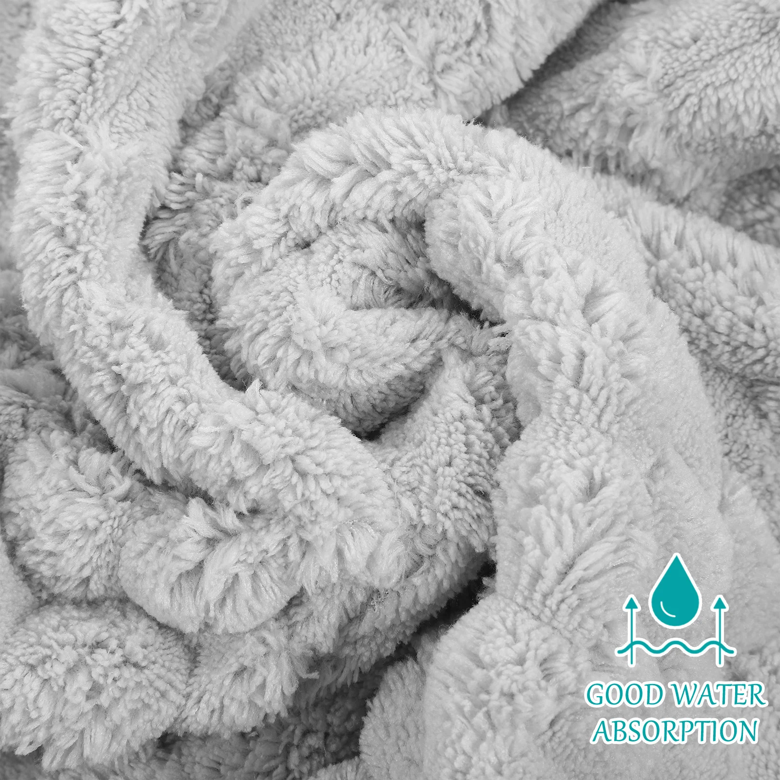 

Thickened Water Absorbing Shower Cap Cloud Velour Hair Drying Turban Fast Dry Towel Wrap Tiger Pattern For Women Rapid