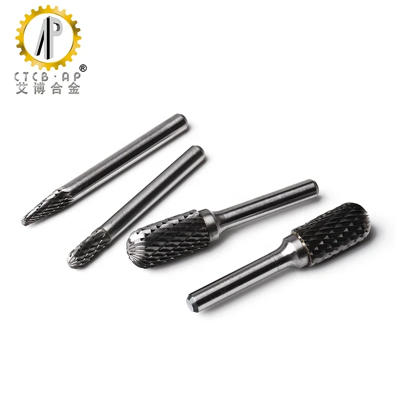 Tungsten Carbide Rotary File Cutting Burs Tool Rotary Carbide Burrs Solid Carbide Burr Set Grinding Metal Cutters