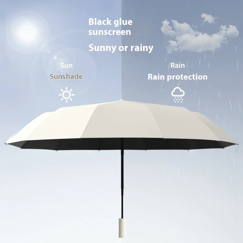 مظلة 24 ضلعًا شديدة التحمل مفتوحة/مغلقة مقاومة للرياح للجنسين قابلة للطي - حماية من الأشعة فوق البنفسجية 50+ من الأشعة فوق البنفسجية، متينة وري #4
