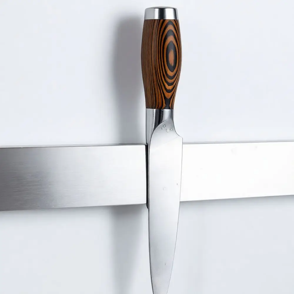 Magnetic Holder For Kitchen Stainless Steel Wall Mount Tool Organizer Rack For Space Saving Cutlery Storage