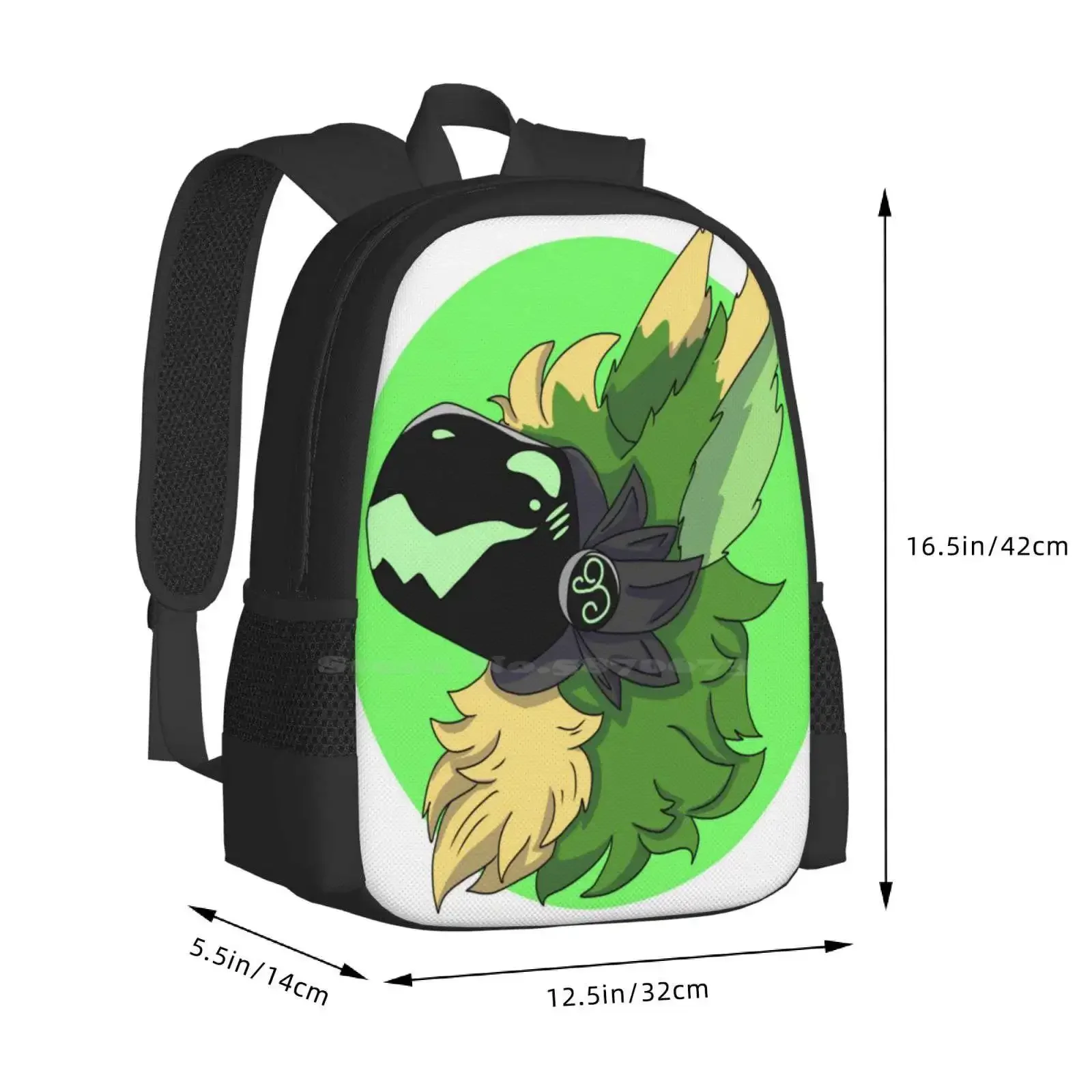 Protogen Лидер продаж, школьный рюкзак, модные сумки, зеленый протоген, милый протоген, желтый протоген, киборг