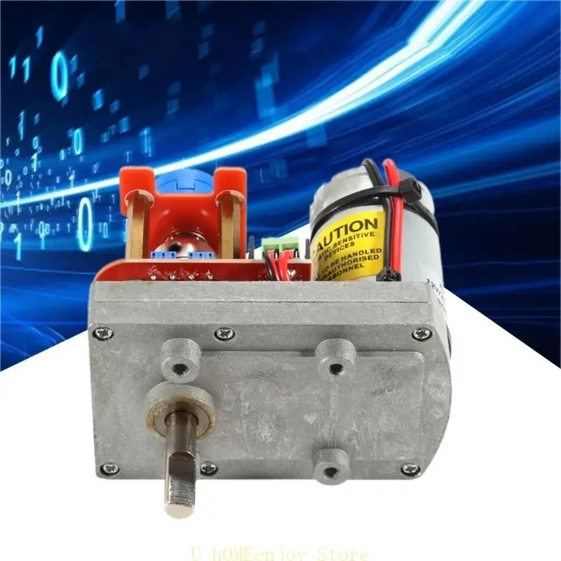 

B0KF TorquesHigh PowerServo 3600 Degree Alloys Servo Steel Gear 260kg.cm 12-24V for Large Robot RobticArm Control