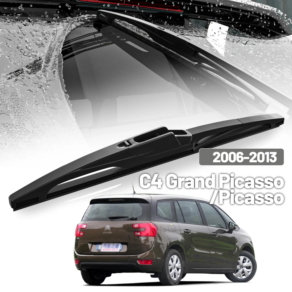 Para Citroën C4 Picasso Grand Picasso 2006-2013, Escobilla Limpiaparabrisas Trasero, Limpiaparabrisas de Ventana Trasera, Accesorios de 14 Pulgadas