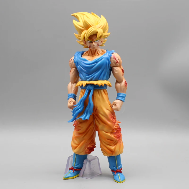 

24cm Dragon Ball Figures Son Goku Ultra Super Saiyan Figure KD Battle Damage Goku Action Figures PVC Collection Gifts Model Toys