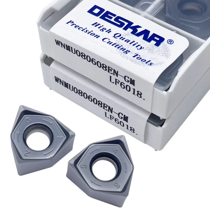 Deskar WNMU040304 WNMU060408 WNMU080608EN-GM LF3018 LF6018 Milling Cutter for CNC Turning Tool Insert