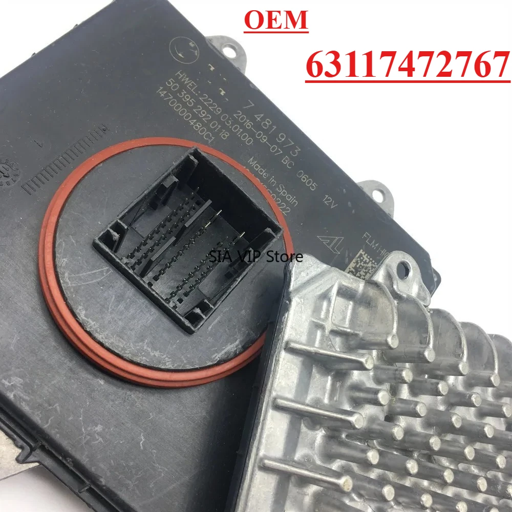 

For 2015-2017 BMW 5 7 Series X3 X4 G11 G12 G30 G31 G32 F90 G08 G02 LED Headlight Control Unit Module 63117472767 6311 7464 385