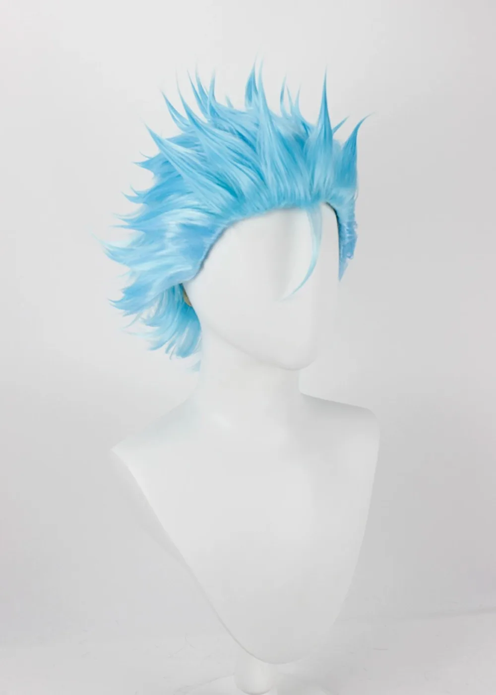 Bleach Grimmjow Jaegerjaquez Cosplay Wig Blue Spiky Anime Hair for Men Women Costume