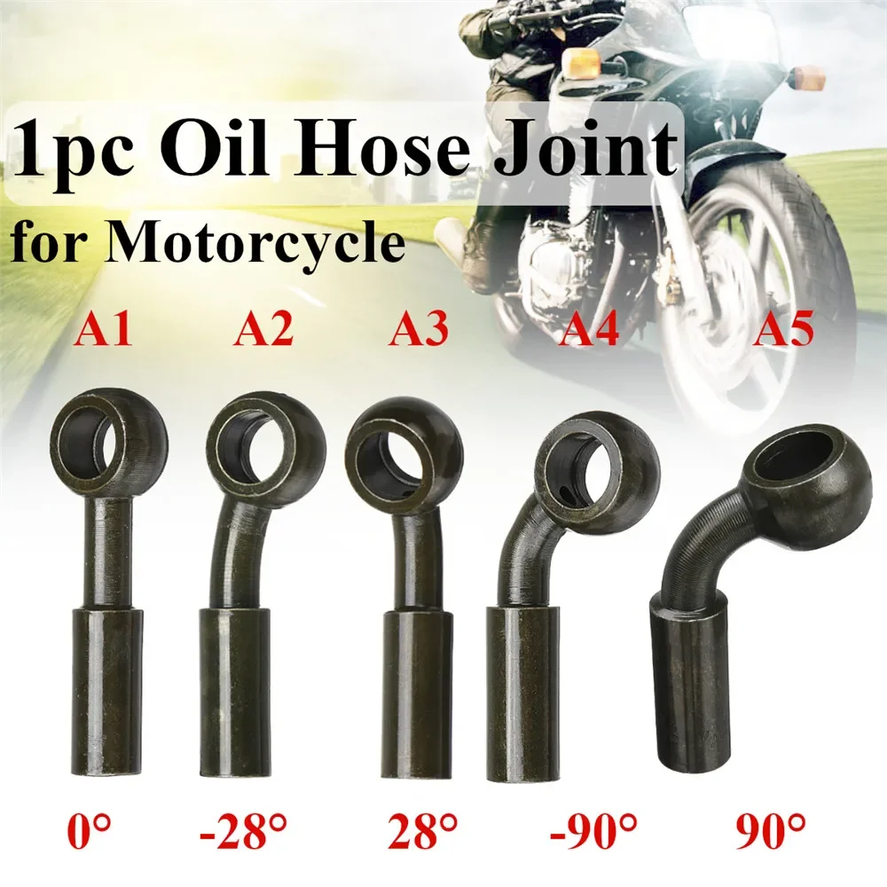 1pcs Universa Stainless Steel Hydraulic Reinforced Brake Clutch Oil Fuel Hose Line Joint Adapter For Motorcycle ATV Dirt Bike