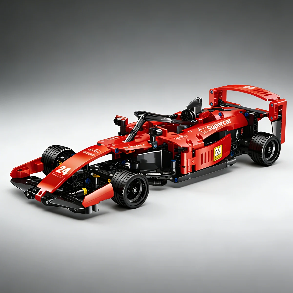 Creative Classic Vechiel Technical Blocks Racing Red Sport Car Hypercar Home Decor Model Building Bricks Toys DIY Gifts