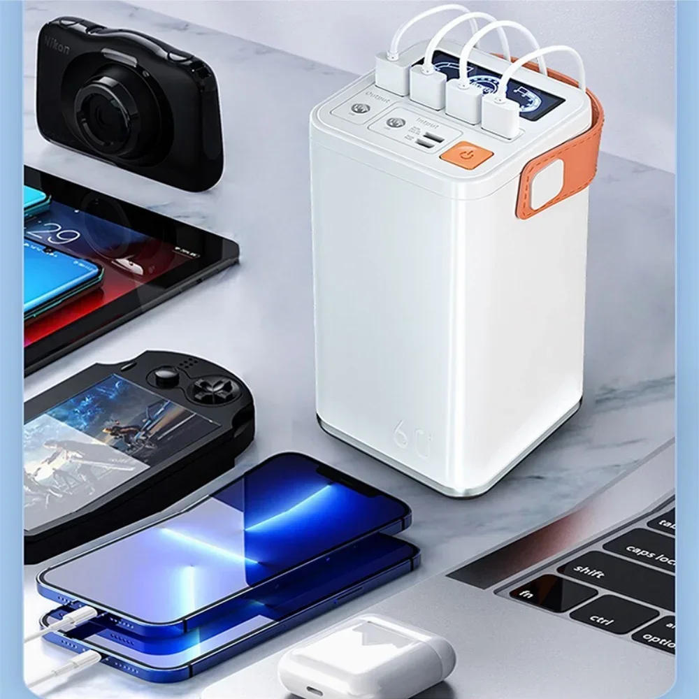 60000mAh Large Capacity Portable Power Bank 60w High-Power Energy Storage Power Supply Outdoor Energy Storage