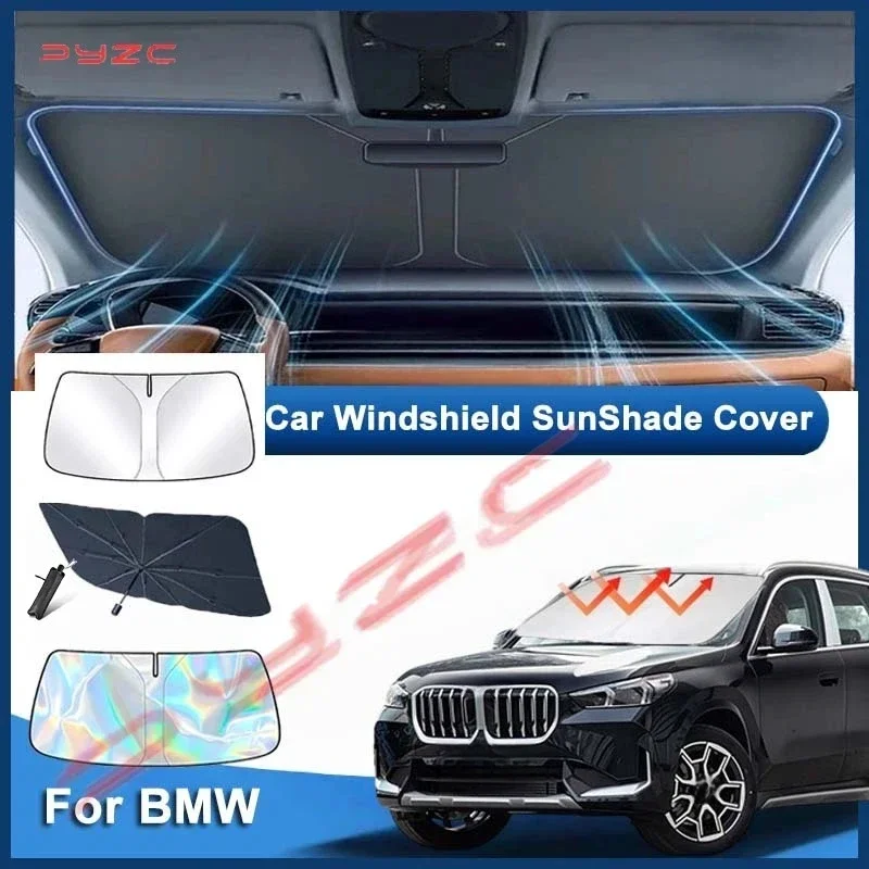 Солнцезащитный зонт-шторка на лобовое стекло для BMW X1 X3 X4 X5 X6 G20 G30 F15 F16 G01 G02 G05 F10 F20 F30 G07 F34