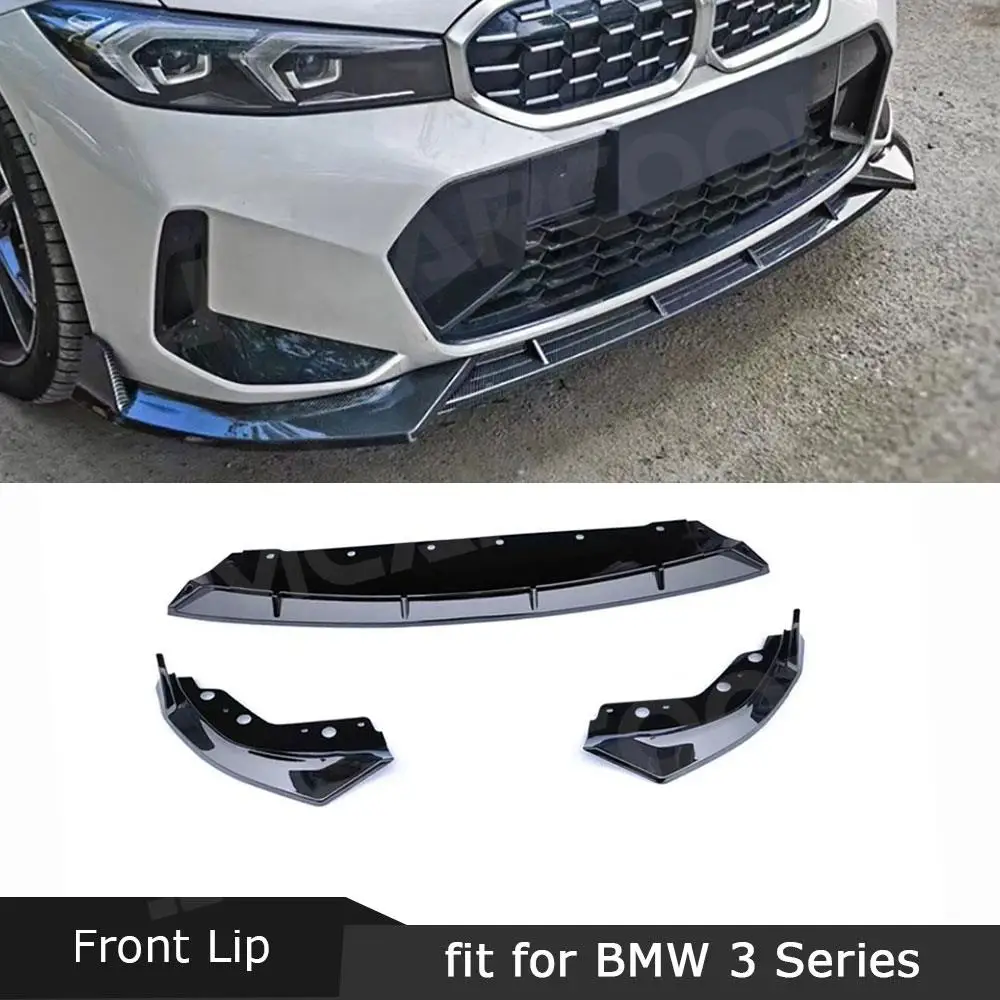 

JMCARCOOL для BMW 3 серии G20 G28 M340i 2023 + передний бампер, подбородок, защита для губ, спойлер, разветвители, комплекты кузова из АБС-пластика с карбоновым эффектом