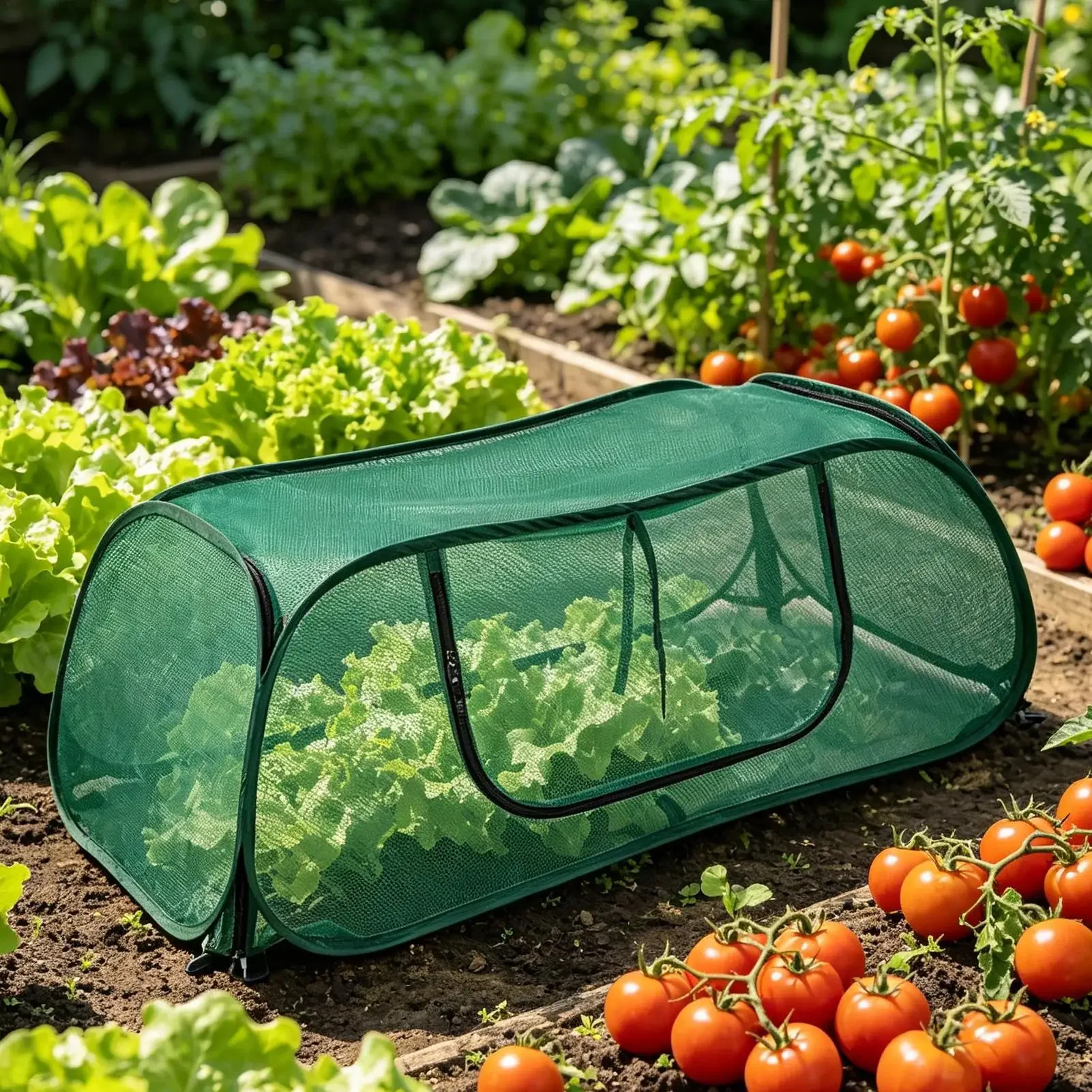 Raised Bed Cover Reusable Guard Tent Plant Protector Mesh Garden Cover For Fruits Flowers Strawberries Tomatoes Seedlings Trees