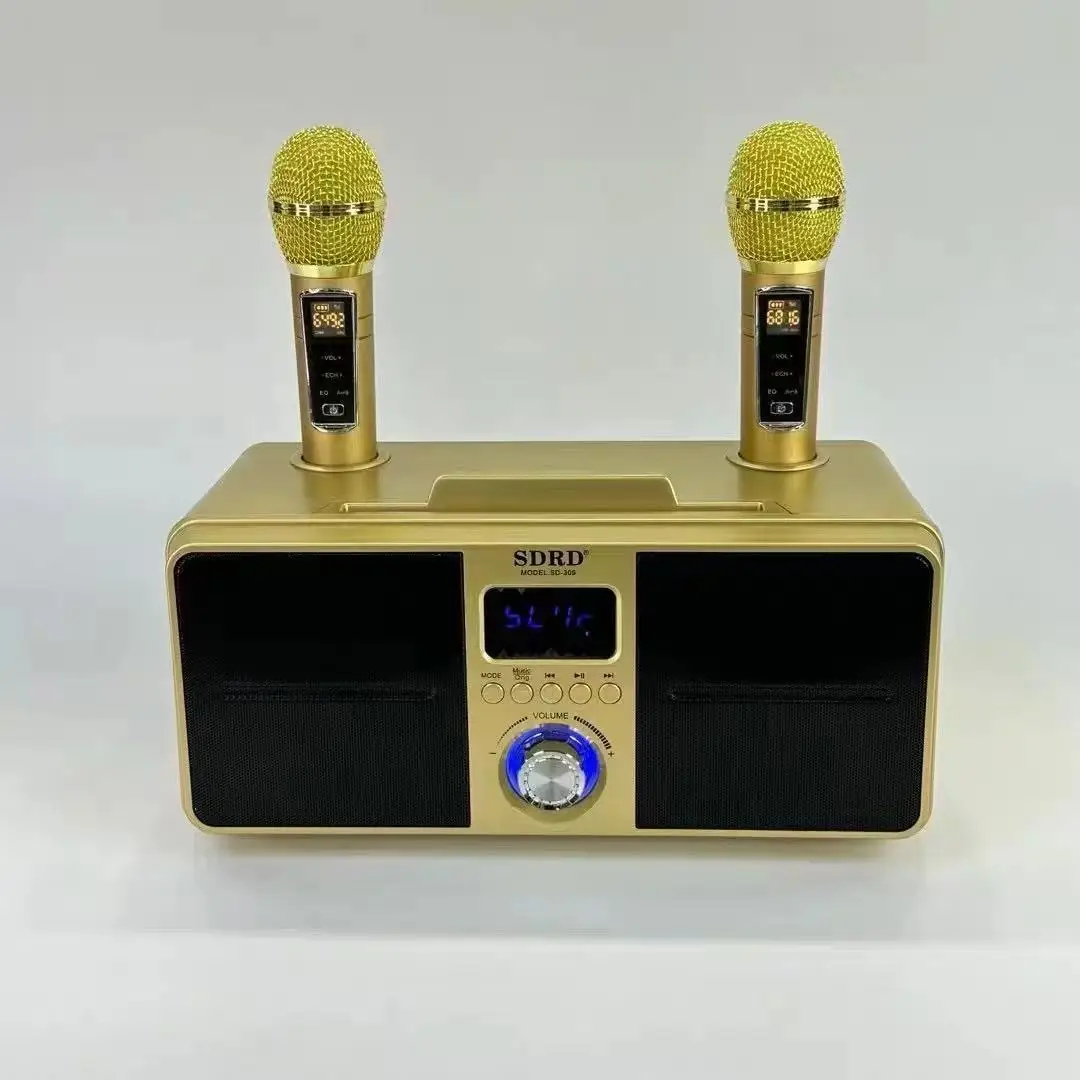 

Профессиональная домашняя KTV-система: Bluetooth-колонка, беспроводной микрофон, карта звука для живых выступлений, высококачественный портативный домашний кинотеатр