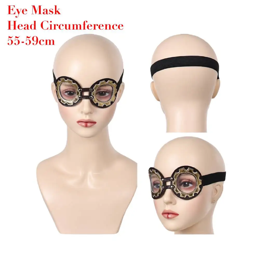 Disfraz Arcane Vi con los ojos vendados Cosplay PU parche de cuero máscara de ojos juego LOL gafas máscara de ojos fiesta de Halloween carnaval accesorios de juego de rol