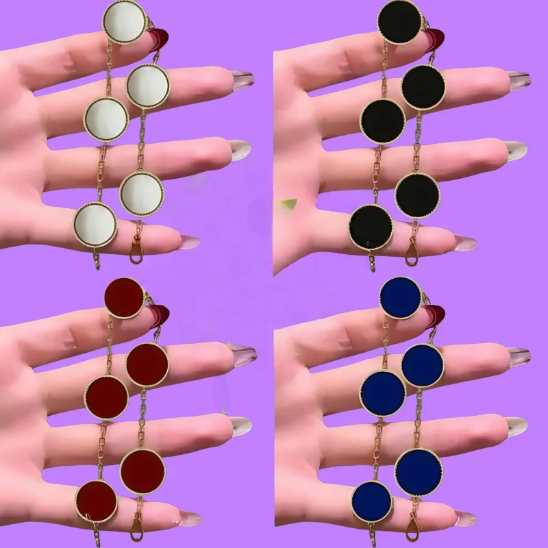 

18-каратный позолоченный высококачественный популярный модный брендовый браслет из натурального перламутра, женский трехцветный браслет g