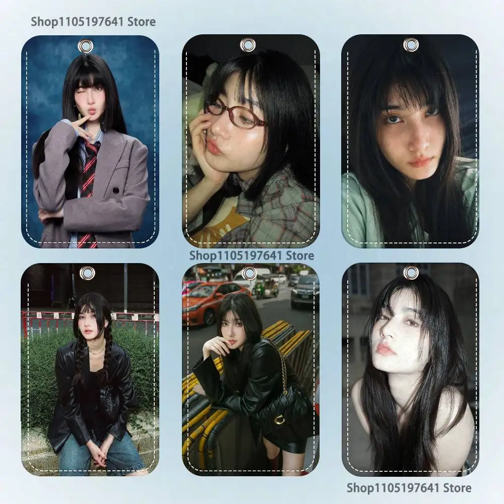 

M-Mable S-Siriwalee Holder Keychain For Bank Business Work Card Holder Student Card Protective Case Bus Card