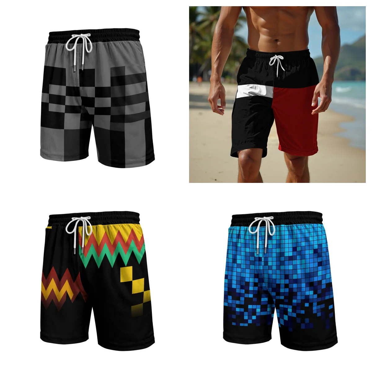 

Лидер продаж лета, новые уличные модные шорты с 3D принтом, дышащие спортивные быстросохнущие повседневные тонкие шорты для мужчин и женщин