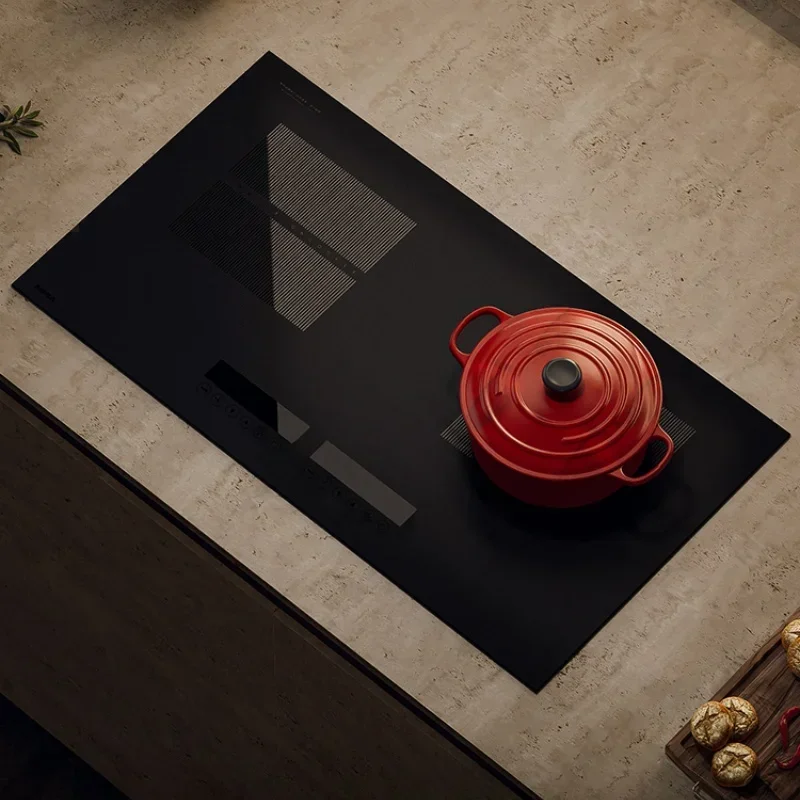 Cocina de Inducción Amka de 220V, placa de inducción con Control táctil de 735x435mm, potencia de fuego de 3400W, placas de inducción integradas, Cocina Dual