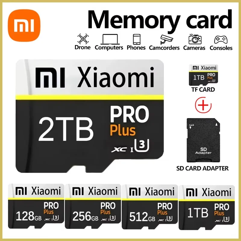 Cartão de Memória Flash SD Original 128GB 256GB 512GB Alta Velocidade Micro TF SD Card 64GB 32GB Memória SD Micro Para Nintendo Tablet Drone