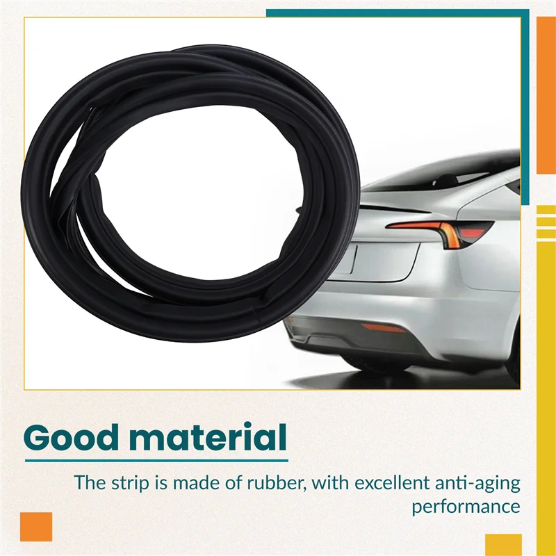 

X39A-Rear Tailgate Boot Lid Seal 1728564-00-C For Tesla Model 3 Highland 2023-2024 Trunk Rubber Waterproof Strip 172856400B