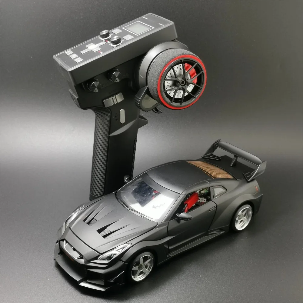 R35 Drift 1:24 Maßstab 4WD Elektrisches Ferngesteuertes Auto Metallkarosserie AWD-Rahmen Professionelles Modell Hochgeschwindigkeit ​ ​ Elektrisches Spielzeugauto