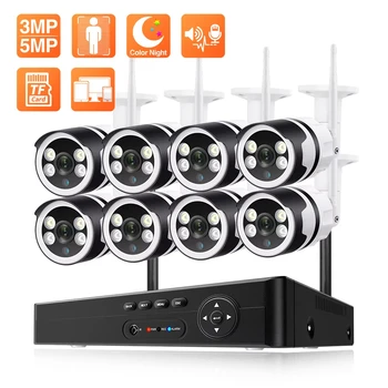 טצ 'ה 8ch 5mp 3mp wifi