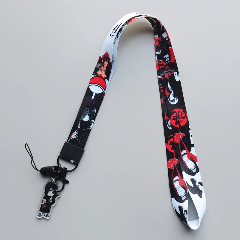 Anime Naruto Uzumaki Naruto Sasuke Kakashi Schlüsselband Niedliches Anime-Zubehör Kreatives Design Handy-Halsband Geschenk – Detail 7
