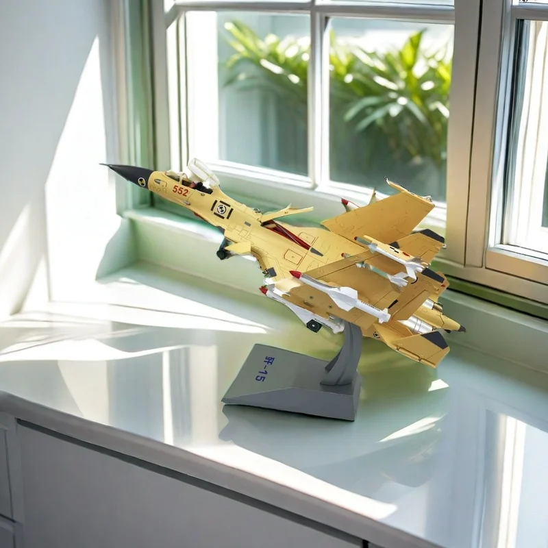 2024 New Diecast 1:72 Scale J-15 Fighter Model Simulation Alloy J15 Carrier Aircraft Model Aviation Aircraft Desktop Decoration