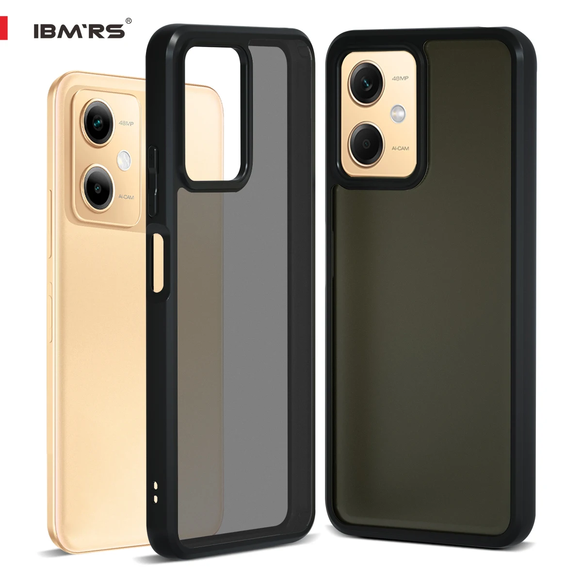 IMBRS for Xiaomi Poco X5 5G Phone Case -  ultra-sleek,  raised edges protect camera & screen- Black camo