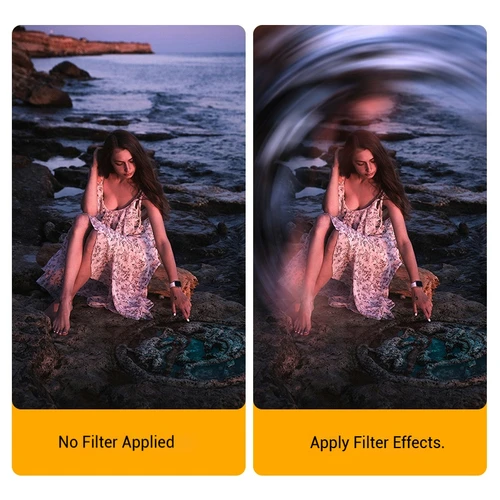 Imagen 2 del producto Filtro Halo Fx dividido, filtro de prisma acampanado de vidrio 77 82mm, efectos especiales, accesorios de fotografía, filtro de lente de cámara DSLR para foto