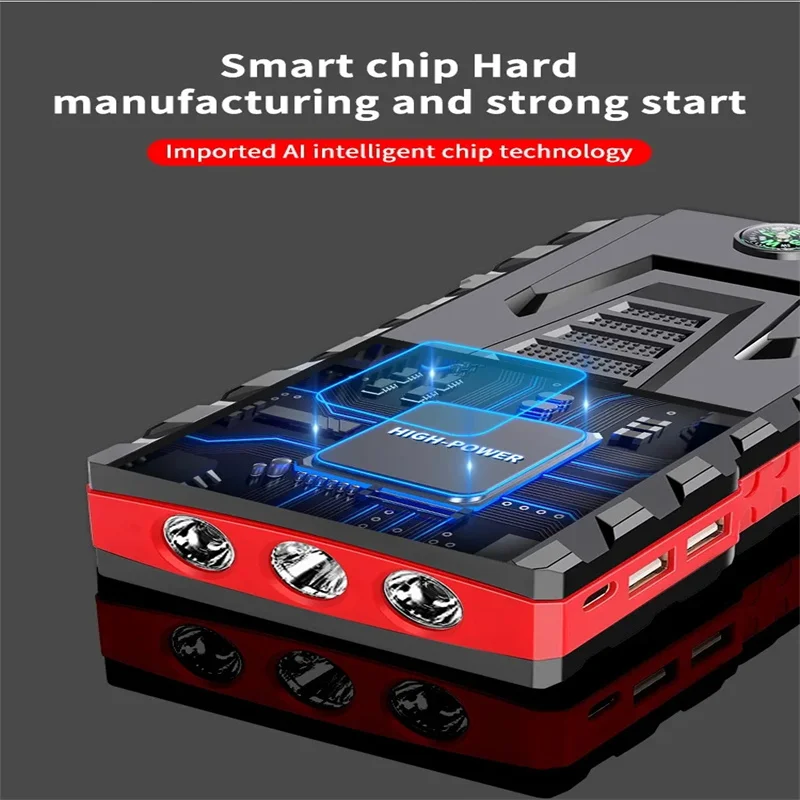 Auto-Starthilfegerät 6000mAh 12V Leistungsstarkes Tragbares Batterieladesystem Startsystem Auto-Booster – Detail 7