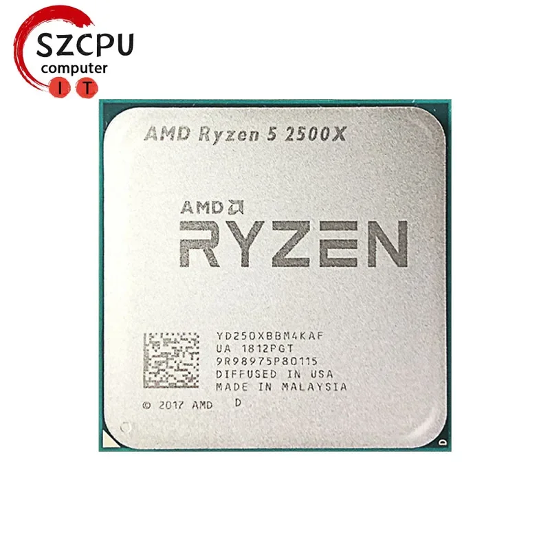 AMD Ryzen 5 2500X R5 2500x 3.6 GHz Used GAMING Zen+ Quad-Core Eight-Thread CPU Processor 65W L3=8M YD250XBBM4KAF Socket AM4