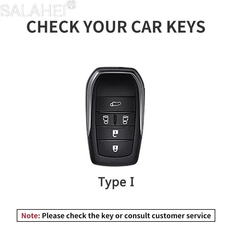 5 Button Car Smart Remote Key Case Cover For Toyota Alphard Vellfire Sienna Granvia MPV Leather Protect Shell Auto Accessories