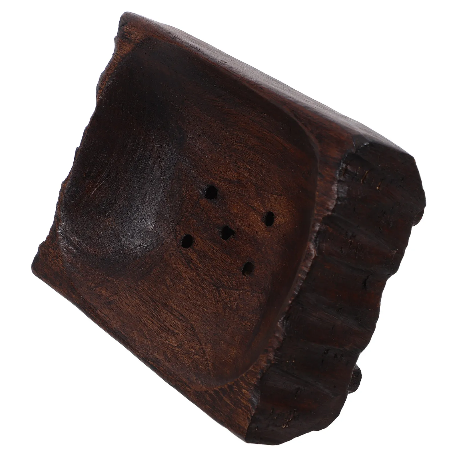 

Wooden Soap Holder Handcrafted Solid Wood Soap Dish with Raised Grid Drainage System Space Efficient Bathroom Kitchen Accessory