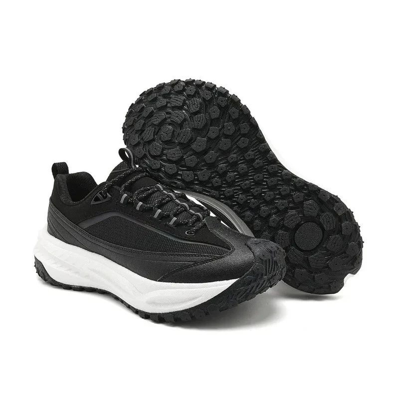 New Cool Gym Hiking Shoes For Men Mesh Breathable Outdoor Boots Mens Non-Slip Walking Shoe Lacing Mountain Climbing Footwear