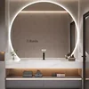 현대적인 크림 스타일 욕실 캐비닛 세면대, 싱크대 벽걸이 스마트 미러 캐비닛 선반 가구, Mueble Lavabo FYBC 2