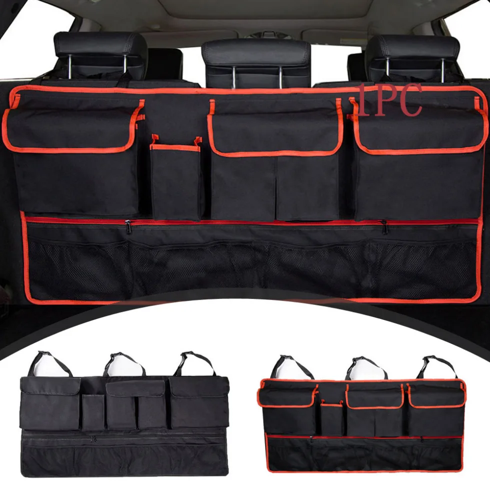 

1pc Car Hanging Back Seat Storage Bag Universal Car Storage Pocket Multi-Pocket Car Trunk Organizer Auto Interior Accessories