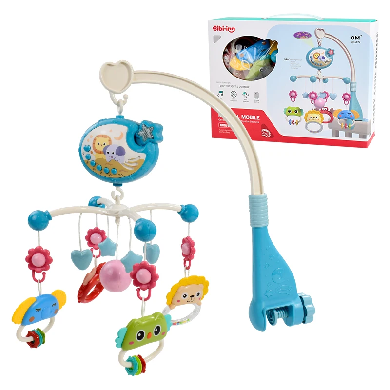 별 프로젝션 아기 침대 울림 톤, 아기 모바일 원격 제어, 신생아 침대 울림 톤 장난감