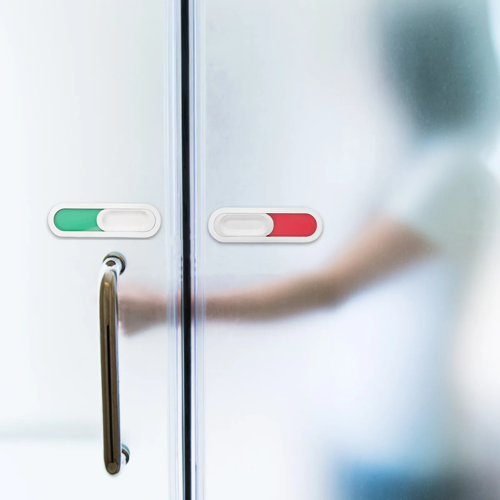 2Pcs Magnetic Office Privacy Sign Conference Room Door Slider Meeting Room Occupied Vacant Status Indicator Meeting Door Sign