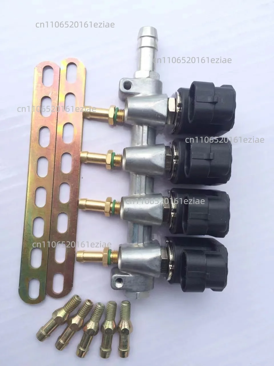 4Cyl 2ohm Cng Lpg Injector Rail Gnv Sequential Fuel injection System Injector Rail For Autogas Kits
