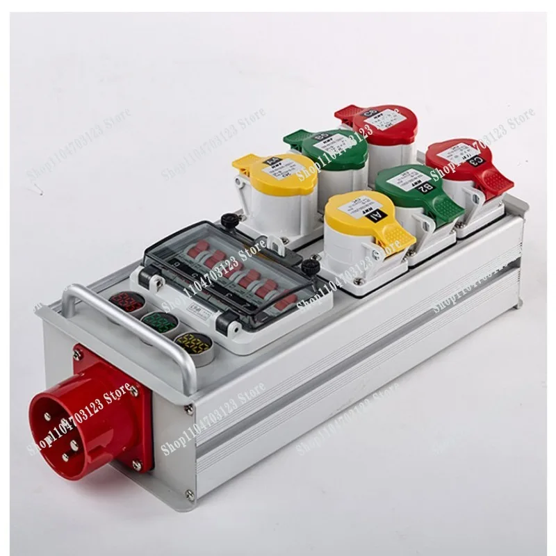 Factory direct sales of 6-way small electric  16A socket distribution box waterproof junction box distribution box stage